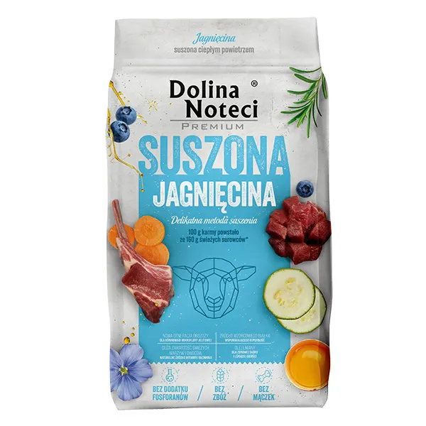 Dolina Noteci - מזון מיובש פרימיום בשר כבש Premium (Suszone) Dried Lamb 9 kg