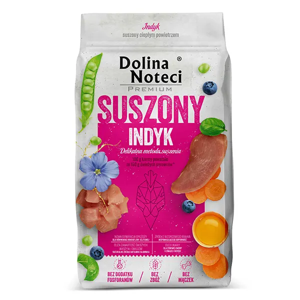 Dolina Noteci - מזון מיובש פרימיום בשר הודו Premium (Suszone) Dried Turkey 9 kg