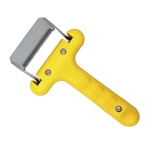 the Coat Tender™ – להב סריקה CARDING עדינה אך יעילה להסיר את הפרווה התחתונה הרפויה,שנמצאת לקראת סוף מחזור החיים שלה Ultimate Carding Tool MEDIUM, תמונה 2
