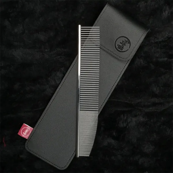 Show Tech - Yento - מסרק מיוחד לגזירת מספריים ללא פינה Ambition Precise Pin Comb 22cm