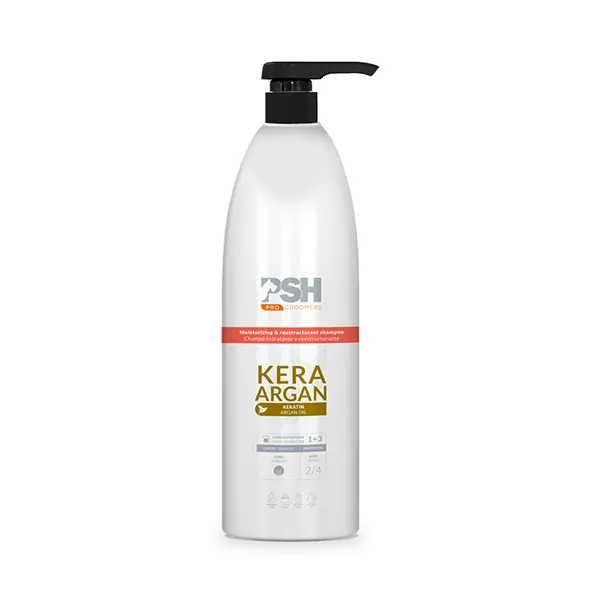 PSH – Pet Skin HealthCare – שמפו לחות והזנה לפרוות יבשות במיוחד Kera Argan Shampoo 1L