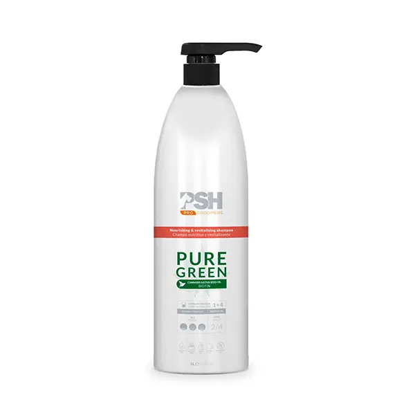 PSH – Pet Skin HealthCare – שמפו טיפולי לעור ולפרווה Pure Green 1L