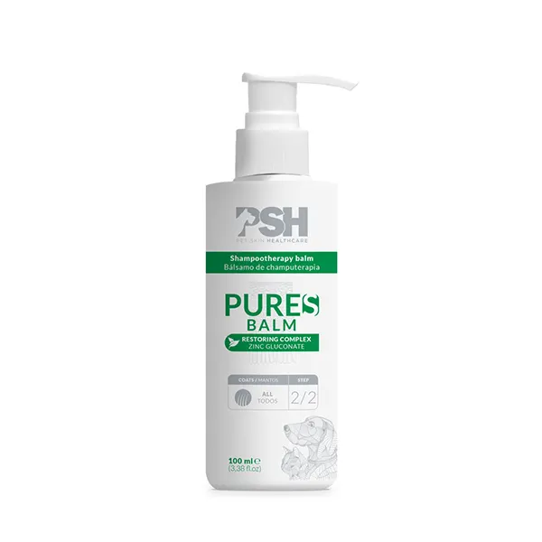 PSH - Pet Skin HealthCare - לטיפול היגייני לבעלי חיים עם דרמטוזות זיהומיות, פטרייתיות או טפיליות Pure S Shampoo + Conditioner + Foam, תמונה 4