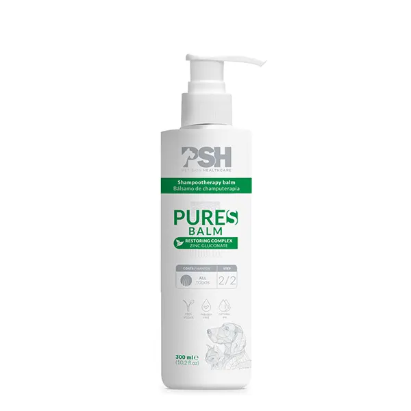 PSH - Pet Skin HealthCare - לטיפול היגייני לבעלי חיים עם דרמטוזות זיהומיות, פטרייתיות או טפיליות Pure S Shampoo + Conditioner + Foam, תמונה 3