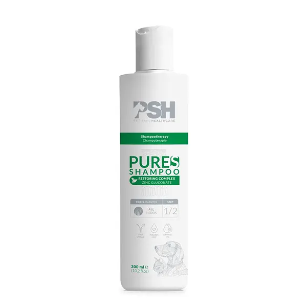 PSH - Pet Skin HealthCare - לטיפול היגייני לבעלי חיים עם דרמטוזות זיהומיות, פטרייתיות או טפיליות Pure S Shampoo + Conditioner + Foam, תמונה 2