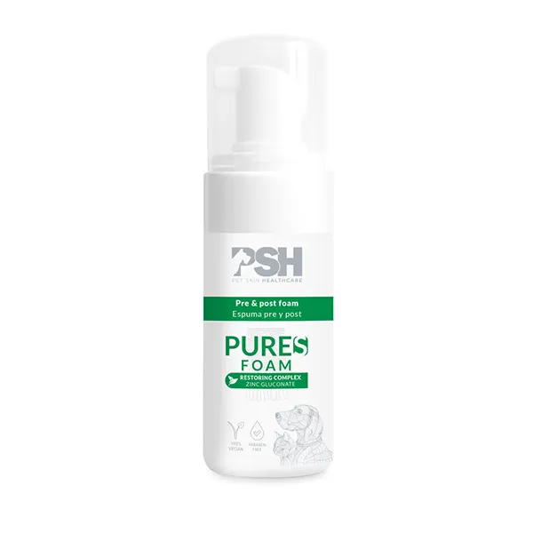 PSH - Pet Skin HealthCare - לטיפול היגייני לבעלי חיים עם דרמטוזות זיהומיות, פטרייתיות או טפיליות Pure S Shampoo + Conditioner + Foam, תמונה 5