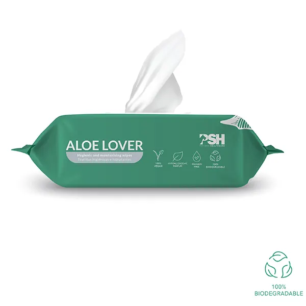PSH – Pet Skin HealthCare – מגבונים להיגיינה לכלבים ולחתולים Aloe Vera Hygienic Wipes