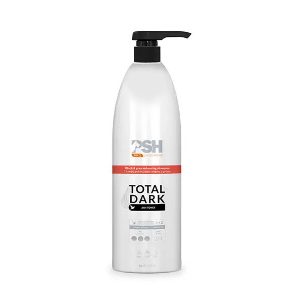 PSH – Pet Skin HealthCare – שמפו לפרוות שחורות ואפורות Total Dark Shampoo 1L