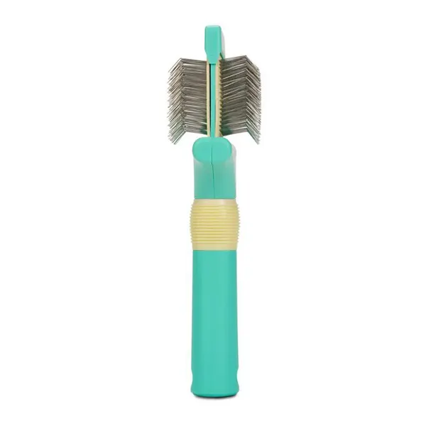 Jelly Pet – מגרדת דו צדדית Double Sided Flexible Slicker Brush L Teal, תמונה 2