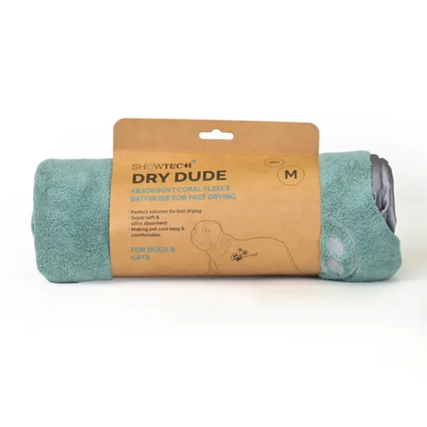 +Show Tech – חלוק מגבת צמר אלמוגים סופג במיוחד Dry Dude Coral Fleece – Desert Sage, תמונה 4
