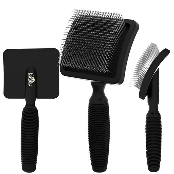 Kenchii - מגרדת עם פינים ארוכים במיוחד Long Pin Slicker Brush - Black, תמונה 2