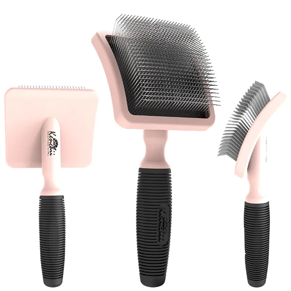 Kenchii - מגרדת עם פינים ארוכים במיוחד Long Pin Slicker Brush - Blush, תמונה 2