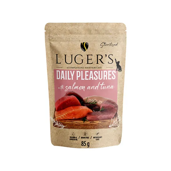 Lugers - מזון רטוב מושלם לחתולים סלמון וטונה Daily Pleasures wet cat food with Salmon and Tuna, תמונה 2