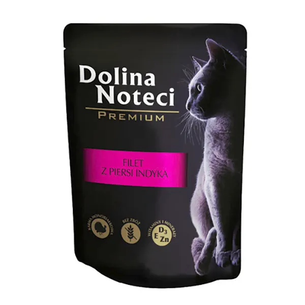 Dolina Noteci - מזון רטוב לחתולים פילה חזה הודו - Premium adult Cat food Turkey breast fillet, תמונה 2