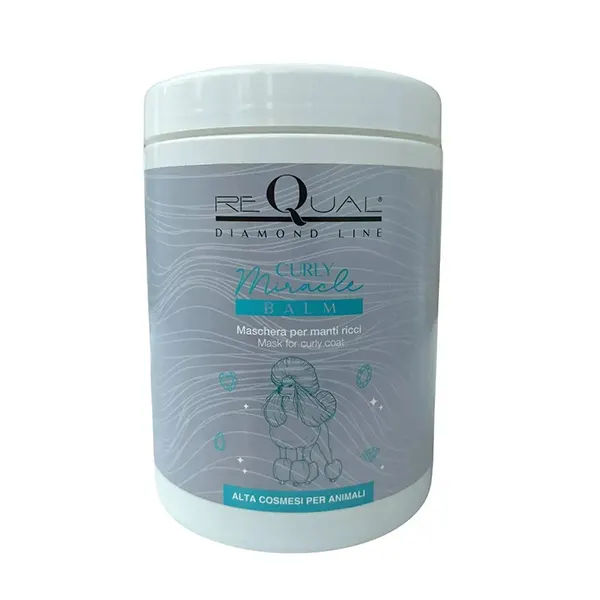 Requal - מרכך לפרוות מתולתלות / כפולות 1000 מ"ל Diamond Line - Curly Miracle - Balm For Curly / Double Coats