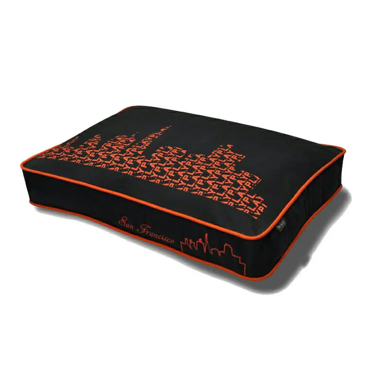 מיטה מלבנית סקייליין סאן פרנסיסקו RECTANGULAR - SFyline - Ivory Black/Giants Orange M
