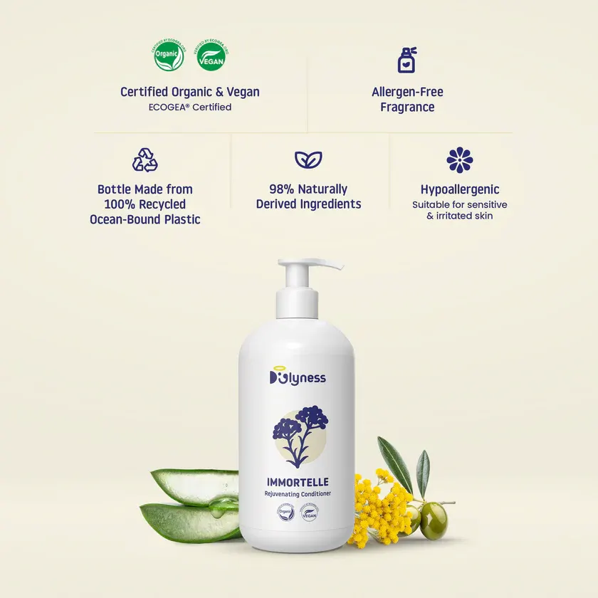 Doglyness - מרכך לחידוש הפרווה והעור Immortelle Rejuvenating Conditioner, תמונה 2