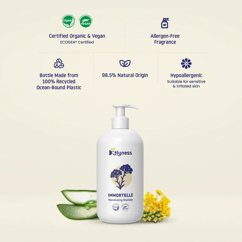 Doglyness - שמפו לחידוש הפרווה והעור Immortelle Rejuvenating Shampoo, תמונה 2