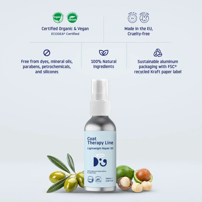 Doglyness - שמן תיקון קל משקל Lightweight Repair Oil 100ml | 100% Natural Alternative to Silicones, תמונה 2
