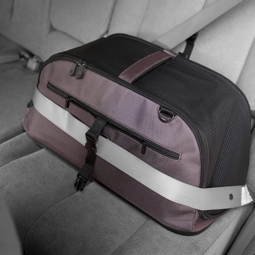 Sleepypod Air - מנשא לחתולים וכלבים מורשה טיסה - DARK CHOCOLATE, תמונה 2