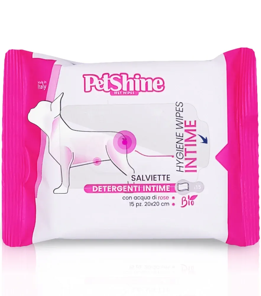 PetShine - מגבונים לאזורים האינטימיים אצל כלבים וחתולים Pocket-Sized Intimate Cleansing Wipes