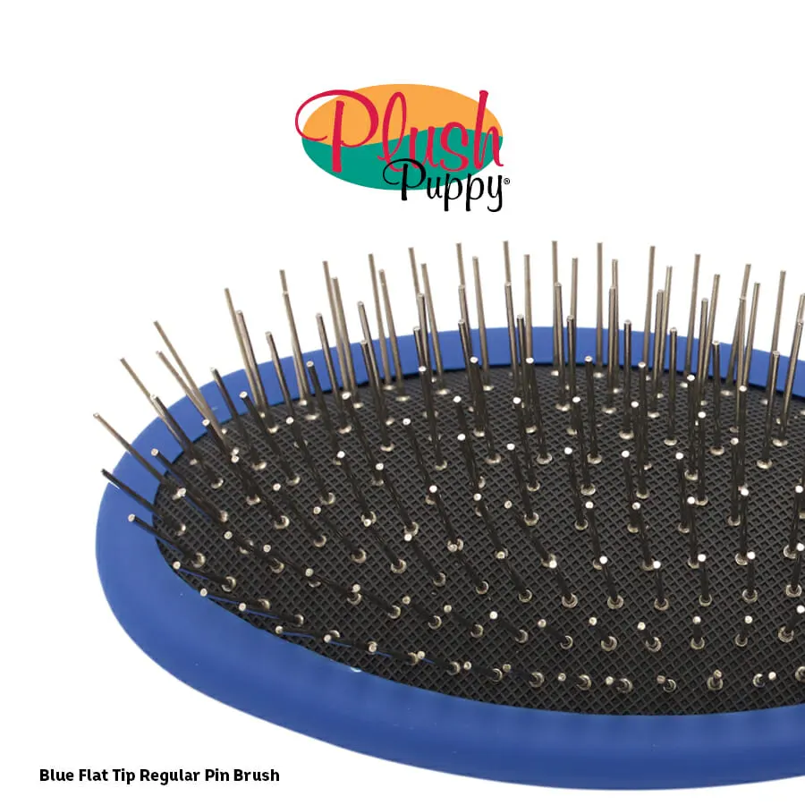 Plush Puppy - מברשת פינים כחולה Round Tip, תמונה 2