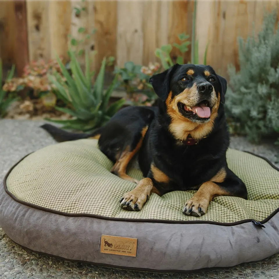 P.L.A.Y - מיטה עגולה צהובה ROUND BED - Houndstooth - Buttercup Yellow, תמונה 2