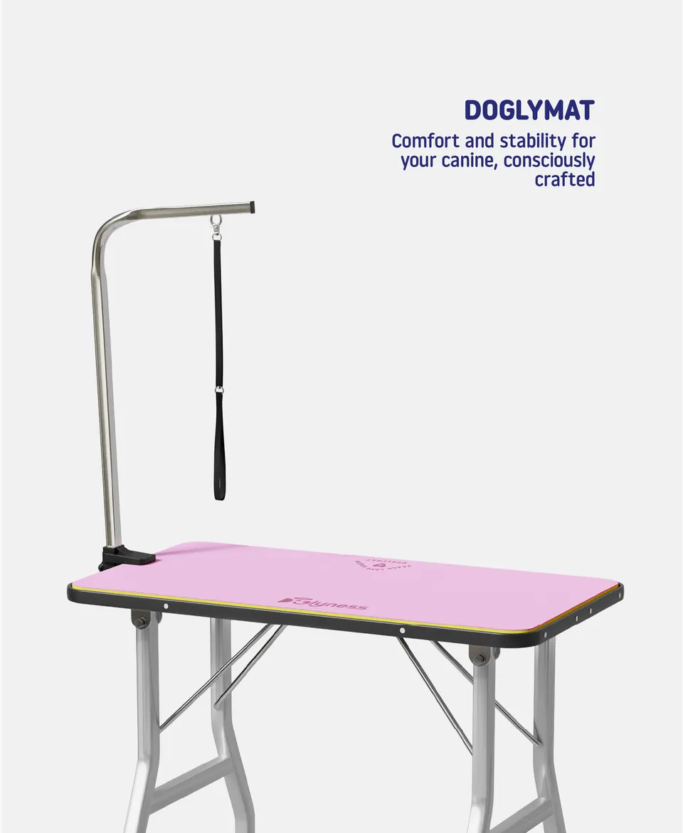 Doglyness - משטח שולחן לטיפוח Doglymat™ Pawfect Pink | Sustainable Dog Grooming Table Mat L, תמונה 2