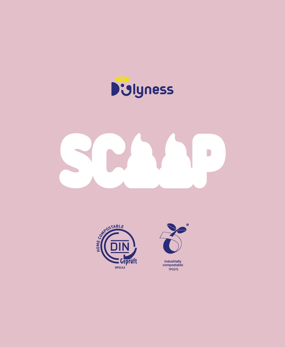 Doglyness - שקיות לאיסוף צרכים | Biodegradable מתכלות SCOOP | Compostable Poop Bags 8 Rolls - 120 Bags, תמונה 3