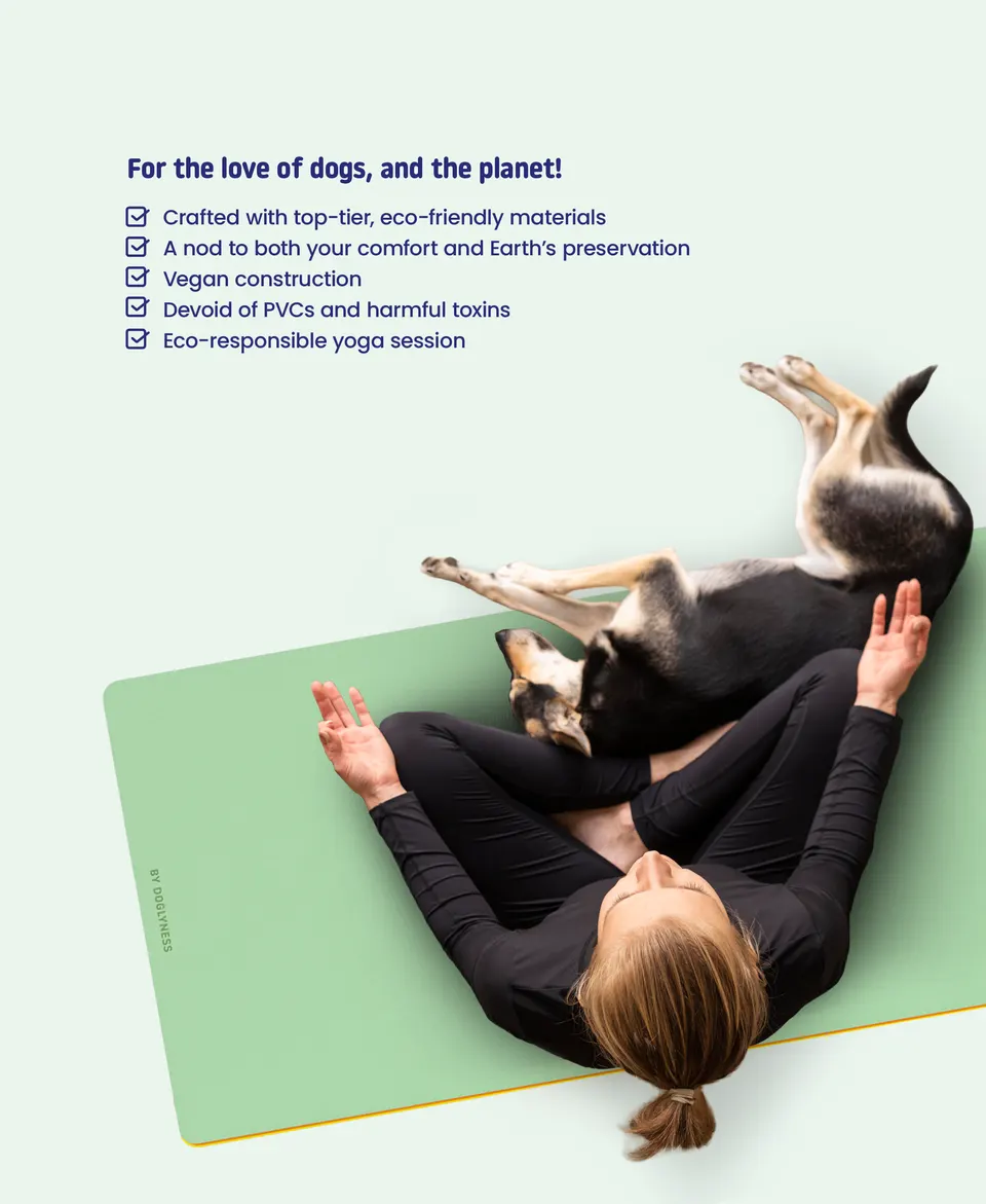 Doglyness - מזרן יוגה | נוחות ואחיזה לתרגול מעולה Doglymat™ Yoga Mat | Comfort & Grip for a Superior Practice