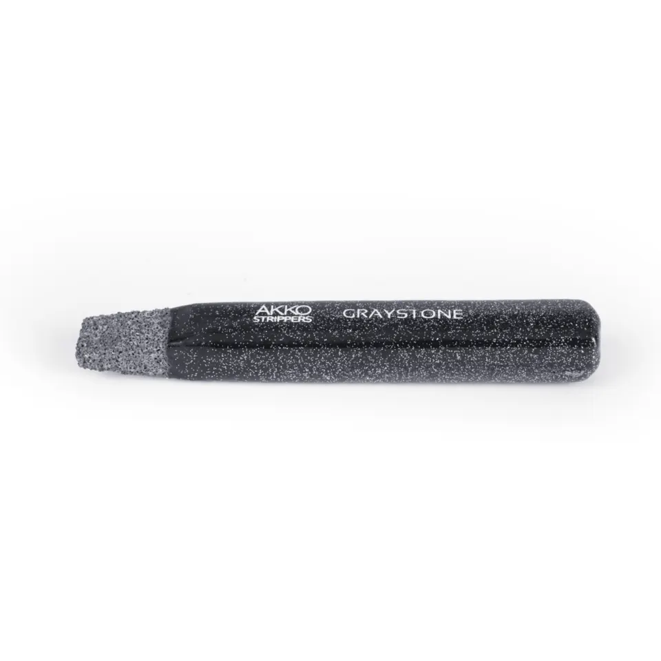 Akko - אבן מריטה טבעית "Natural Stone BLACK STICK "GRAYSTONE